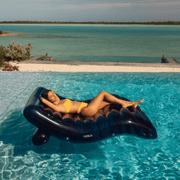 Navy Chaise Lounger Pool Float